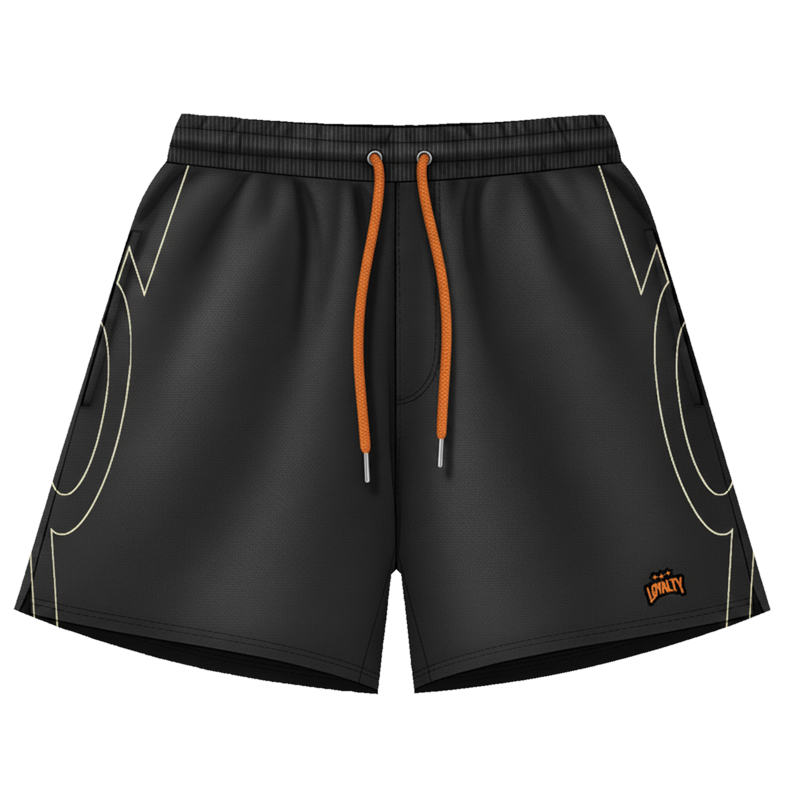 Runner Short Unity – Black/Orange